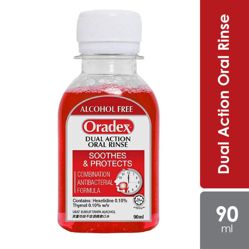 ORADEX DUAL ACTION GARGLE 90ML (Promote Healing after oral surgery ...