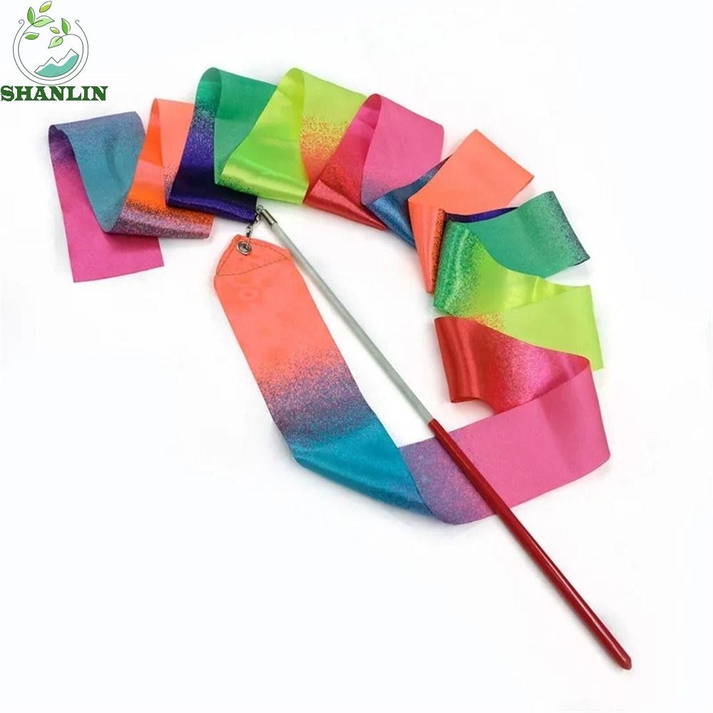 SHANLIN Gymnastics Ribbons, Rhythmic Gradient Colors Ballet Streamer ...