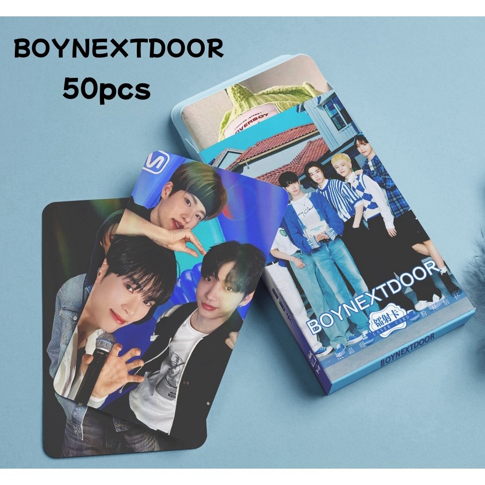50-55pcs BOY NEXT DOOR Photocards Laser Holographic Lomo Cards