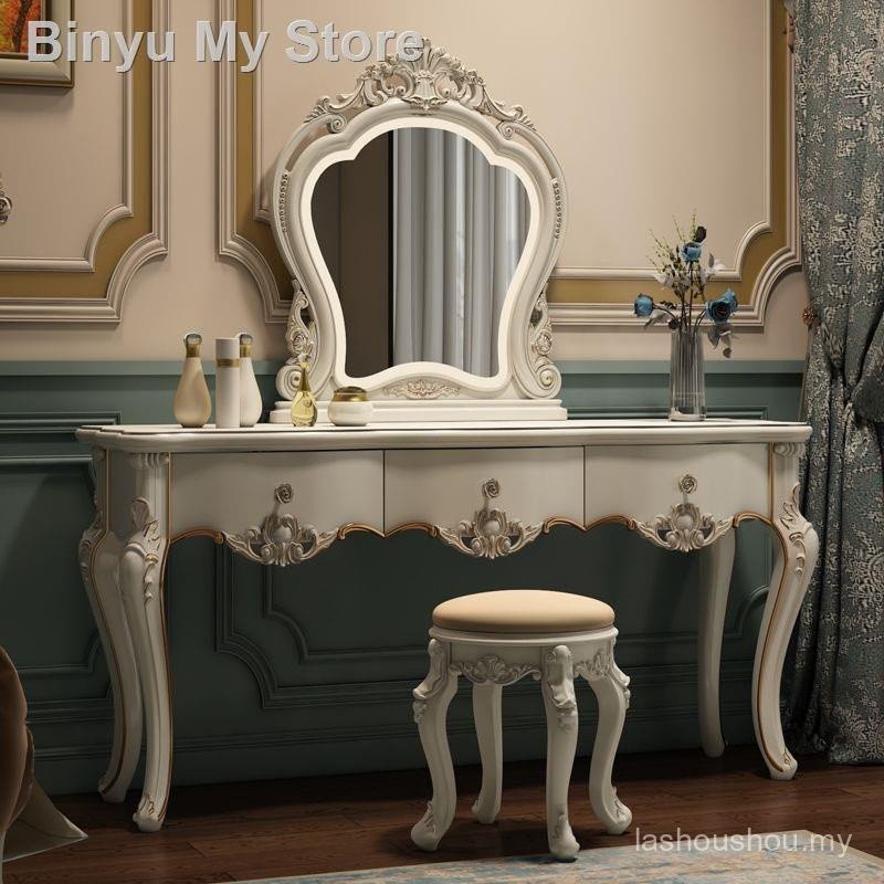 Dressing table with mirror European style dressing table bedroom ...