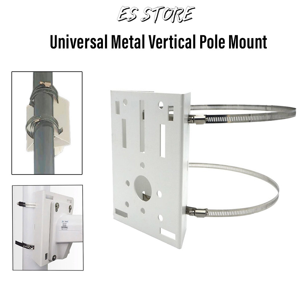 Outside CCTV Camera Iron Hoop Bracket Video Surveillance Pole Mounting ...