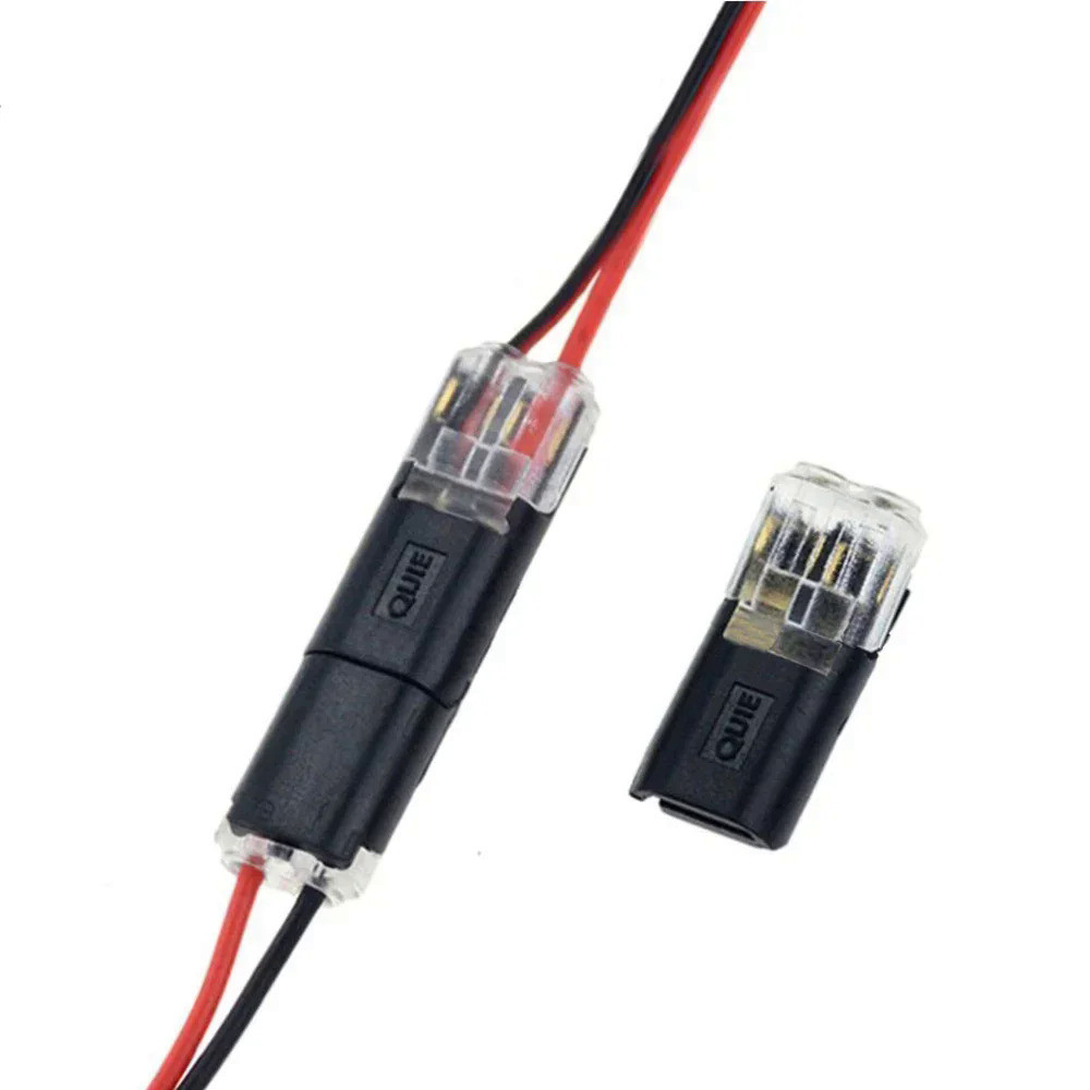 10pcs Double-wire Plug-in Connector With Locking Buckle Quick ...
