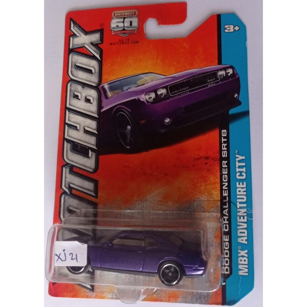 Matchbox Dodge Challenger Srt8 Mbx Adventure City Purple Shopee Malaysia 0228