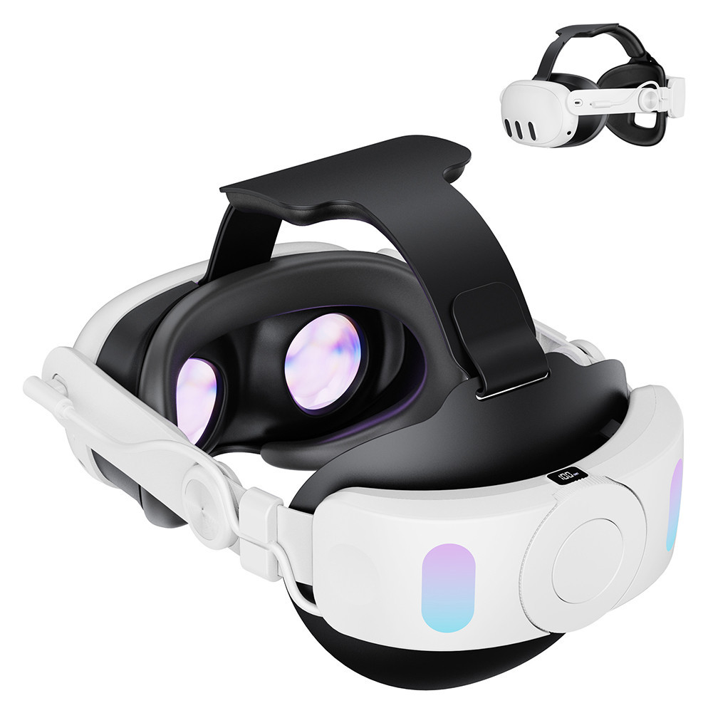 Rain For Meta Quest 3 VR Headset Adjustable Head Strap Reduce Face ...