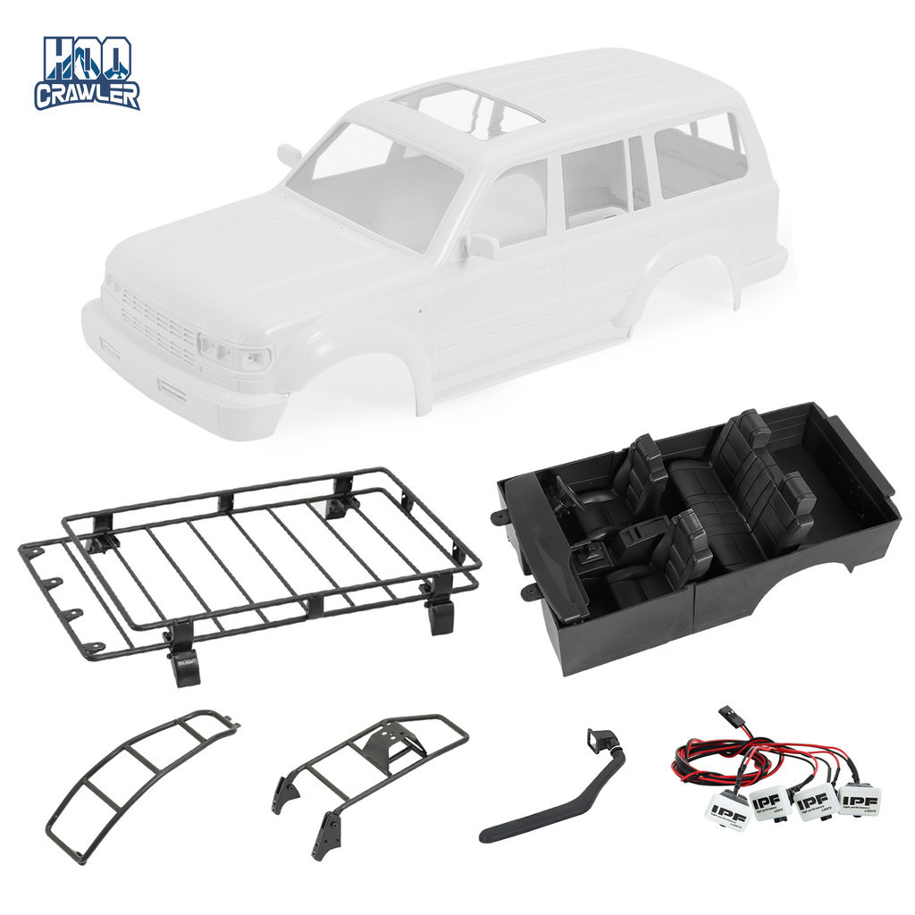 HooCrawler 1/10 RC Crawler Land Cruiser LC80 Interior Body Mount Bull ...