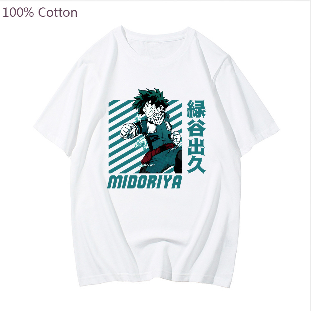 Deku Izuku Midoriya Tshirt My Hero Academia Anime Tshirt Graphic Mens ...