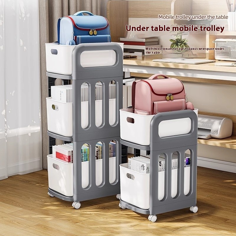 Schoolbag Shelf Removable Trolley Book Storage Rack Handy Tool ...