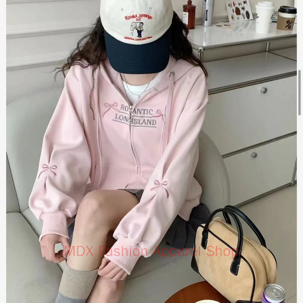 Lovenormi Korean Version Long Sleeve Bow Embroidered Jacket for Women's ...