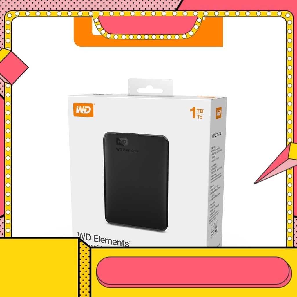 Wd Elements 1TB Hard Drive Computer - HDD/HD/Hardisk/2.5