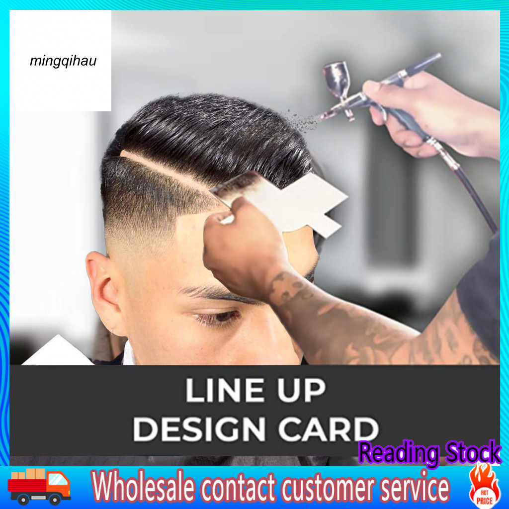 MI_ Hairline Design Tool Hair Styling Card Beard Lineup Shaping Tool ...