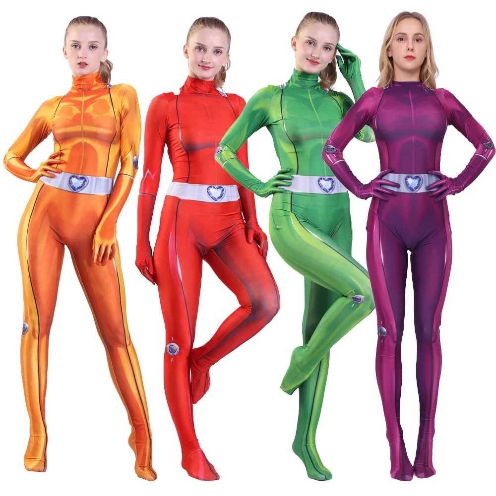women-totally-spies-cosplay-bodysuit-anime-clover-ewing-jumpsuits-for