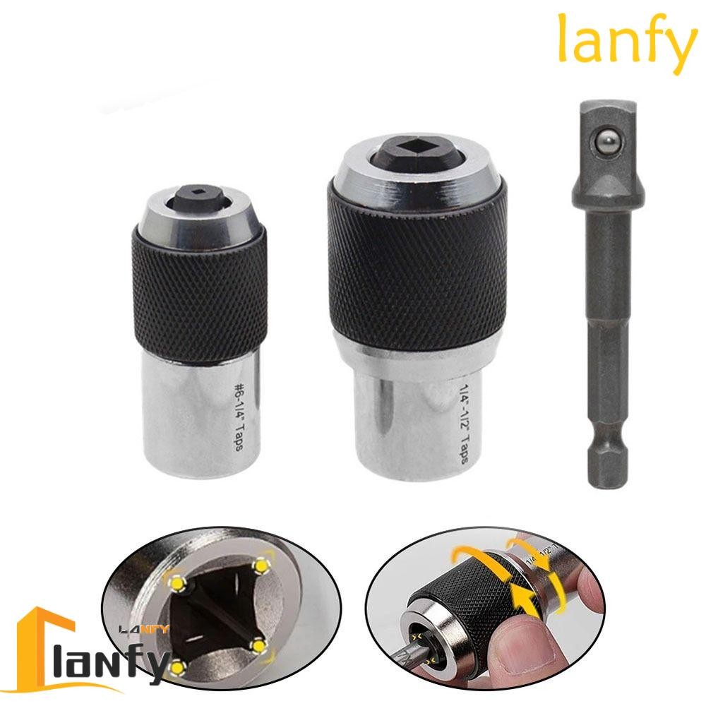LANFY 1/3Pcs Tap Socket Adapter Set, with Adjustable Jaw 1/4-1/2 Taps ...