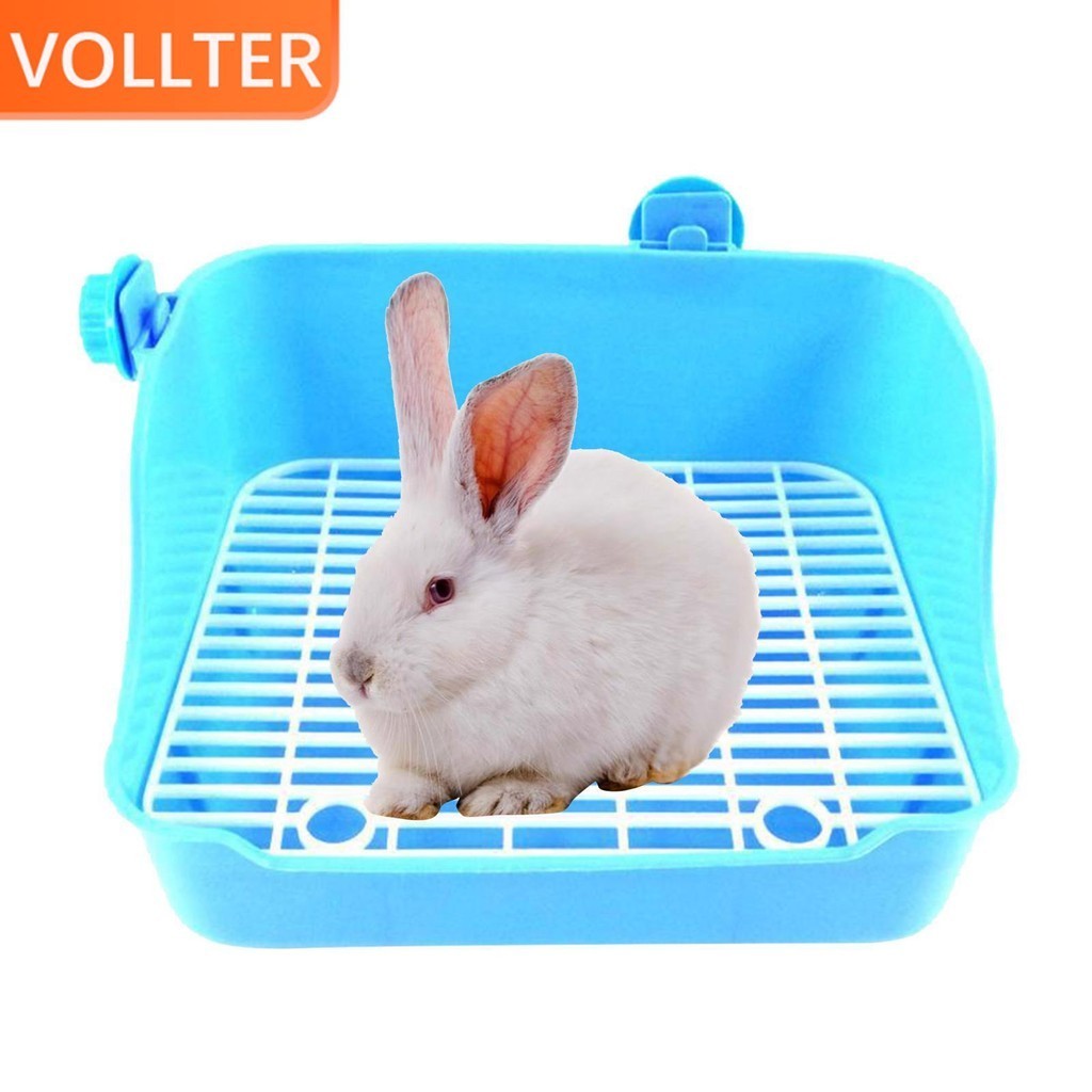 1/2/3 Rabbit Toilet Box Tray Small Pet Potty Trainer Guinea Pig Poop ...