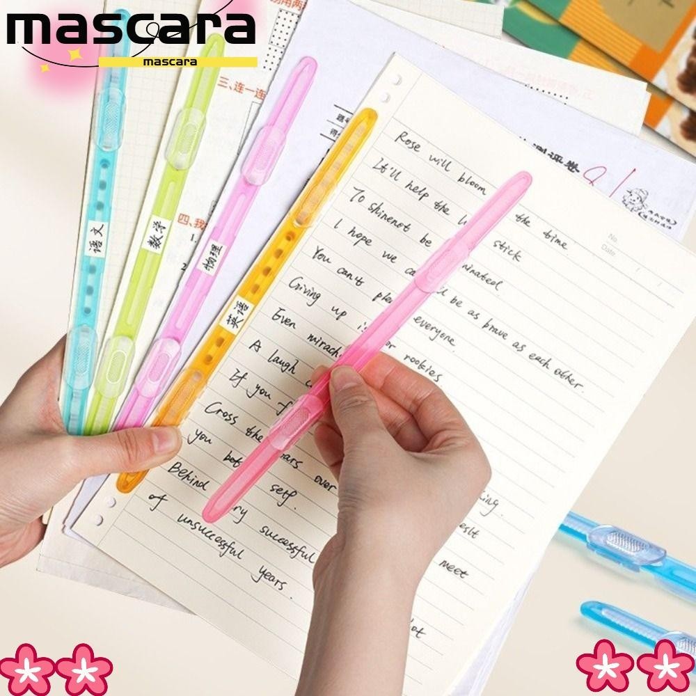 12pcs Binding Clips Strip, 2 Hole DIY Album Loose Leaf Clips, Notebook ...