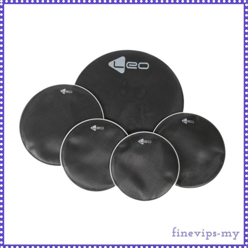 [FinevipsMY] 5 Pieces Drum Mute Pads, Pads,Drum Dampers for Control,Indoor Outdoor Drumming