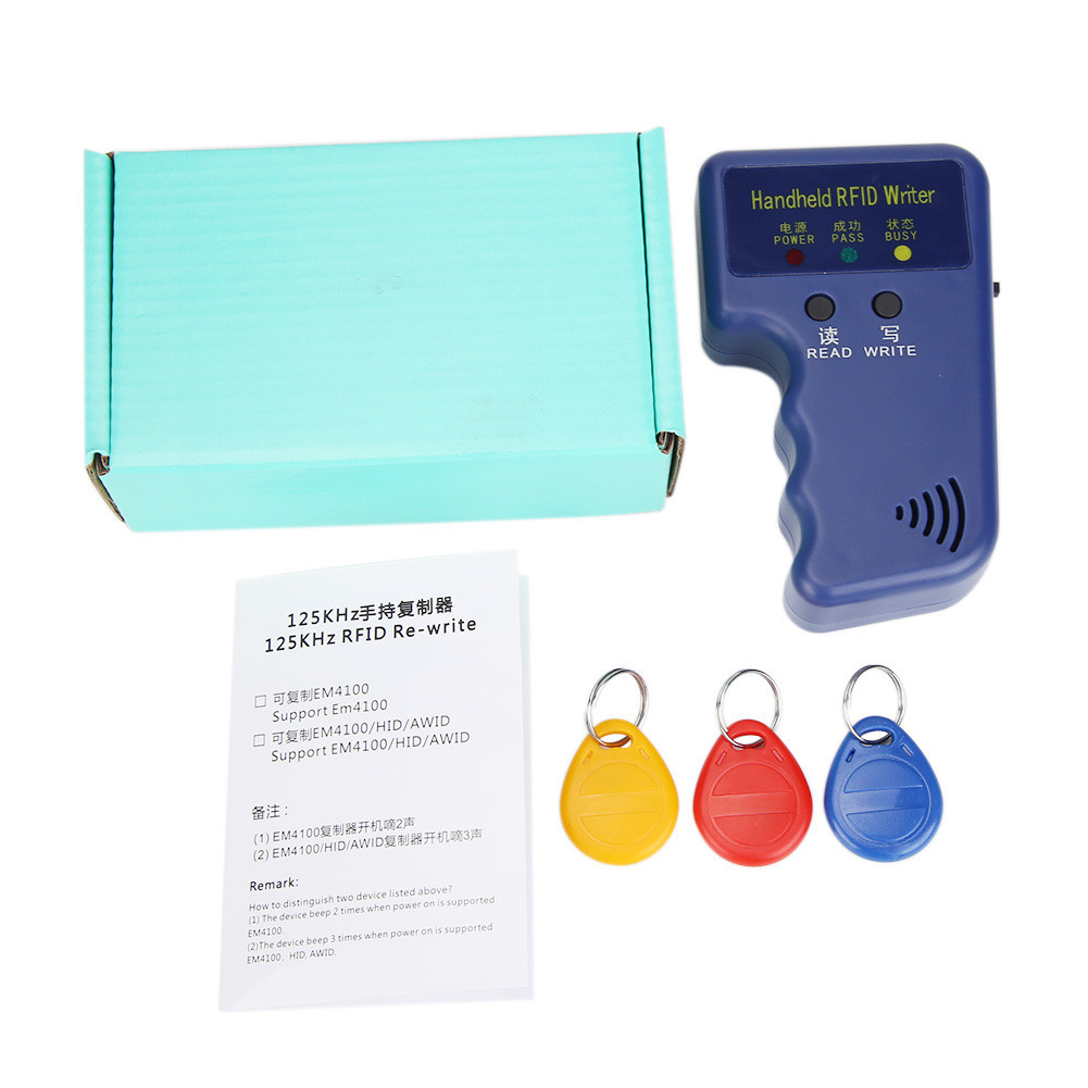 RFID Copier ID Reader Writer Copy 125KHz Duplicator Programmer Tag Key ...