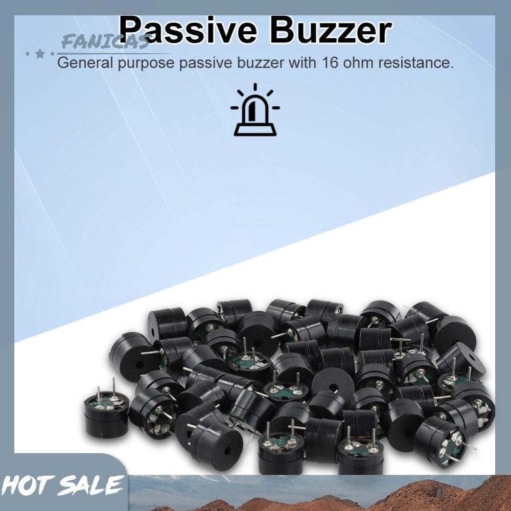 thumbnail image 2 of 20pcs Universal Passive Electromagnetic Alarm Buzzer - 12x8.5mm, 42 Ohm, 2048Hz 2 of 9