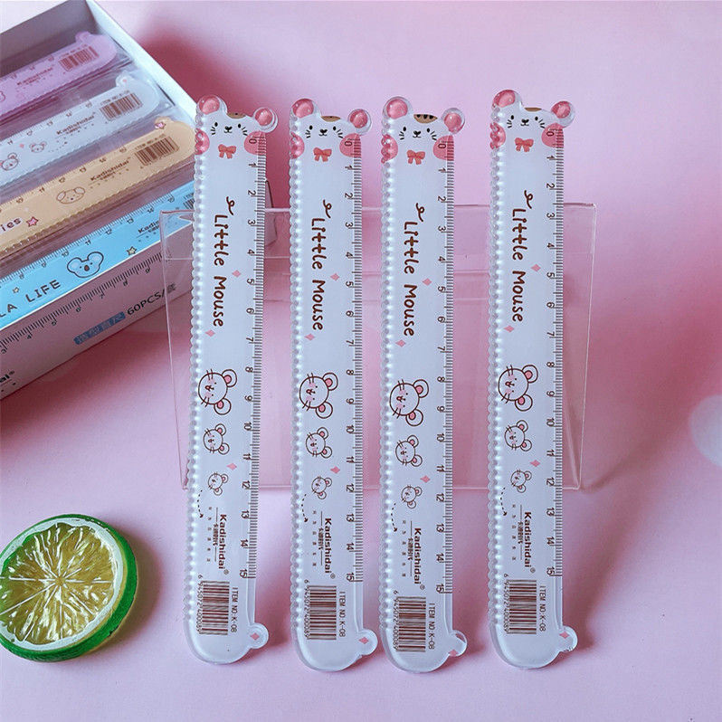 Elementary School Students Ruler Wave Ruler 15CM Cute Ruler Measurement ...