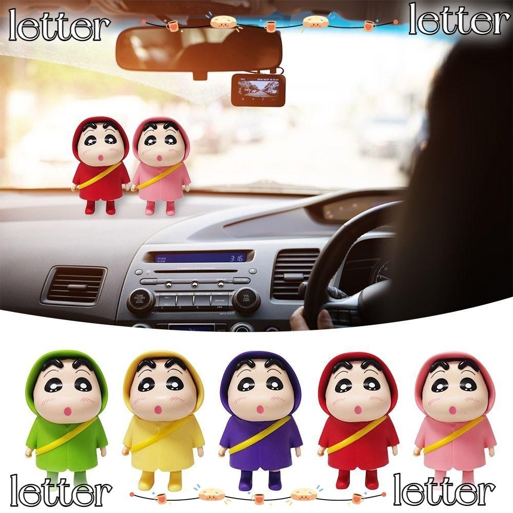 LETTER Crayon Shin-chan Model, Raincoat Shin-chan Kawaii Anime Toys ...