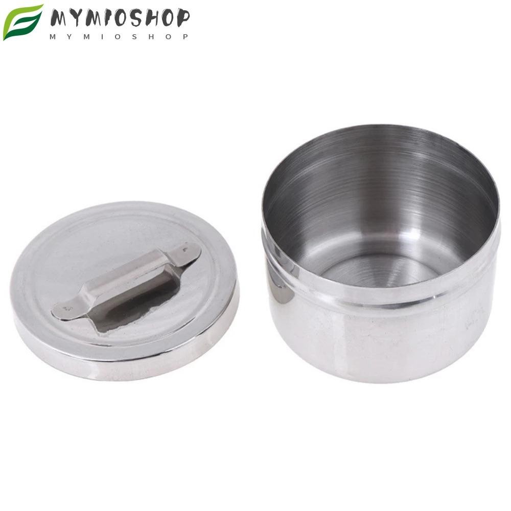 MIOSHOP Medical Alcohol Round Box, 304 Stainless Steel Laboratory ...