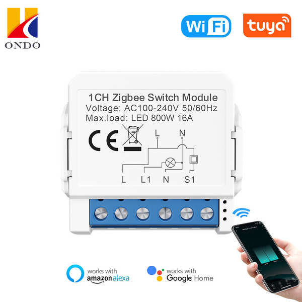Zigbee On-off 1/2/3/4 Channel Dual Control Switch Mini Module Remote ...