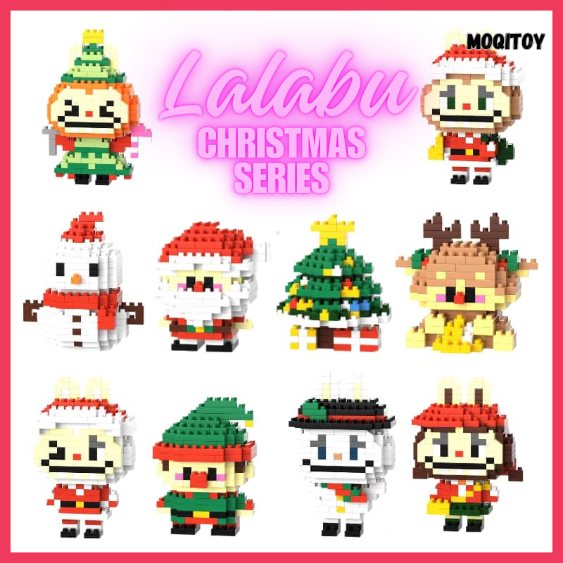 Labubu Christmas Series brick building block brick blok mainanan kanak ...