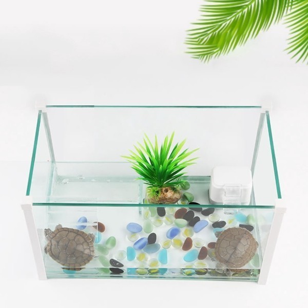 Water Level Waterfall Maker Bottom Filter for Tortoise Aquatic Reptiles ...
