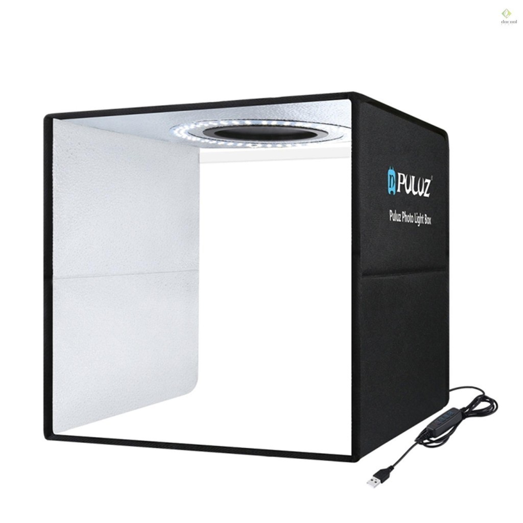 PULUZ Lightbox Mini Photo Studio Light Box with 6 Color Backdrops Photo ...