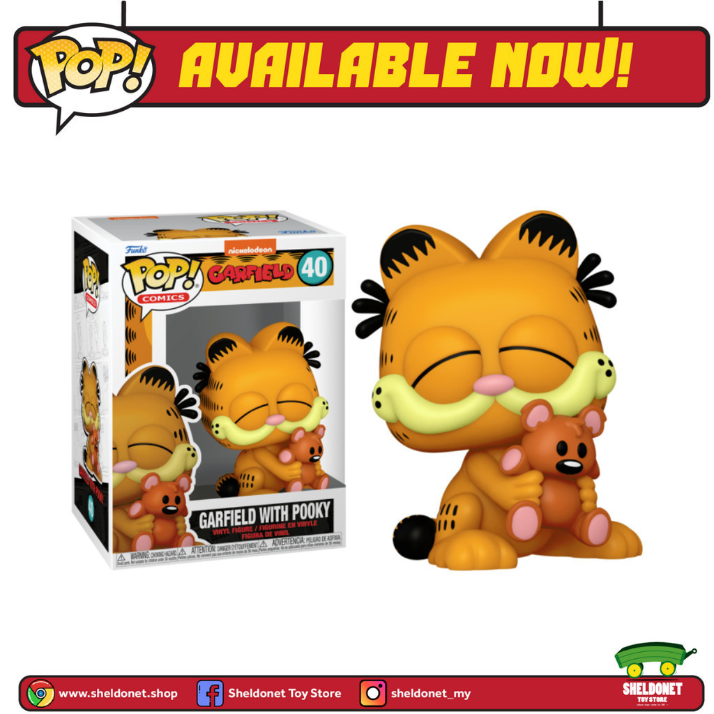 Funko Pop! Comics: Garfield - Garfield with Pooky | Shopee Malaysia
