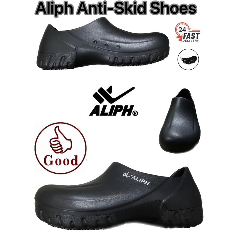 Aliph Anti-Skid Shoes Black Safety Clogs (NO STEEL TOE) S077 Kitchen ...