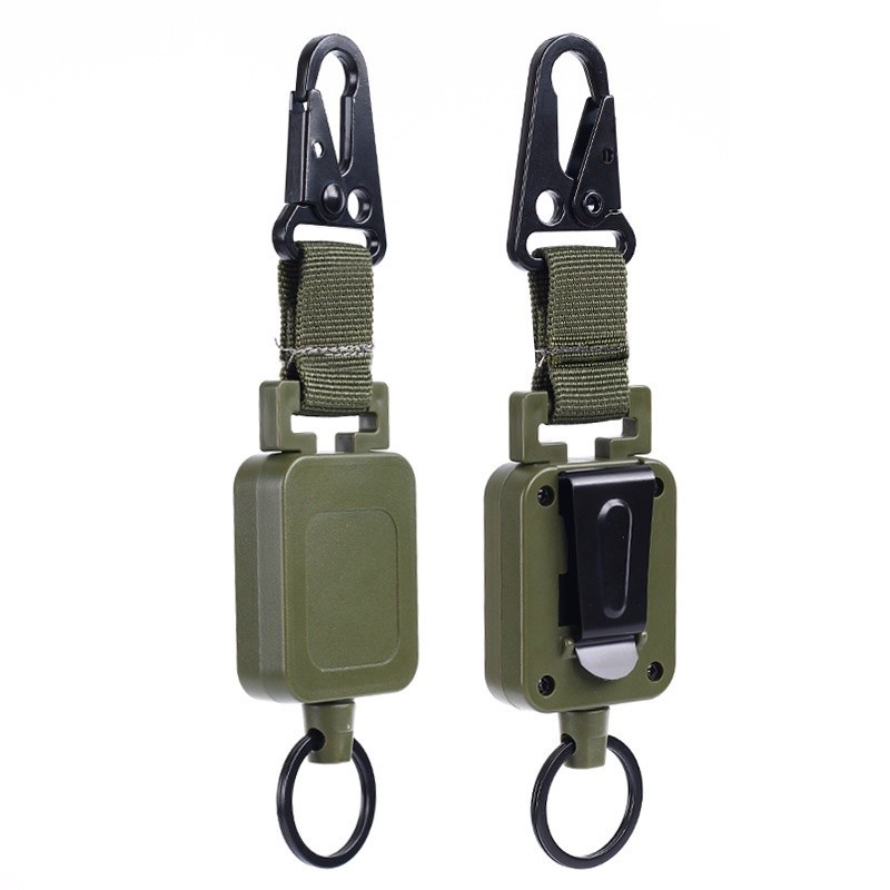 LUC 60cm retractable easy-pull buckle outdoor fishing lure safety rope ...