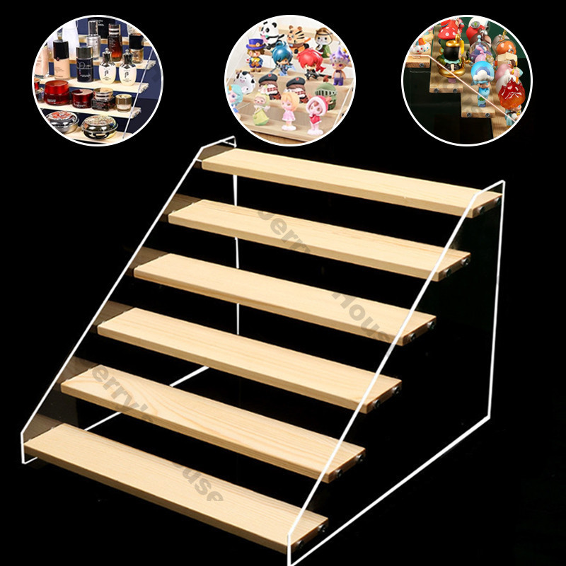 2/3/4/5 Tier Wooden Display Rack Acrylic Display Rack Tier Spice Rack ...
