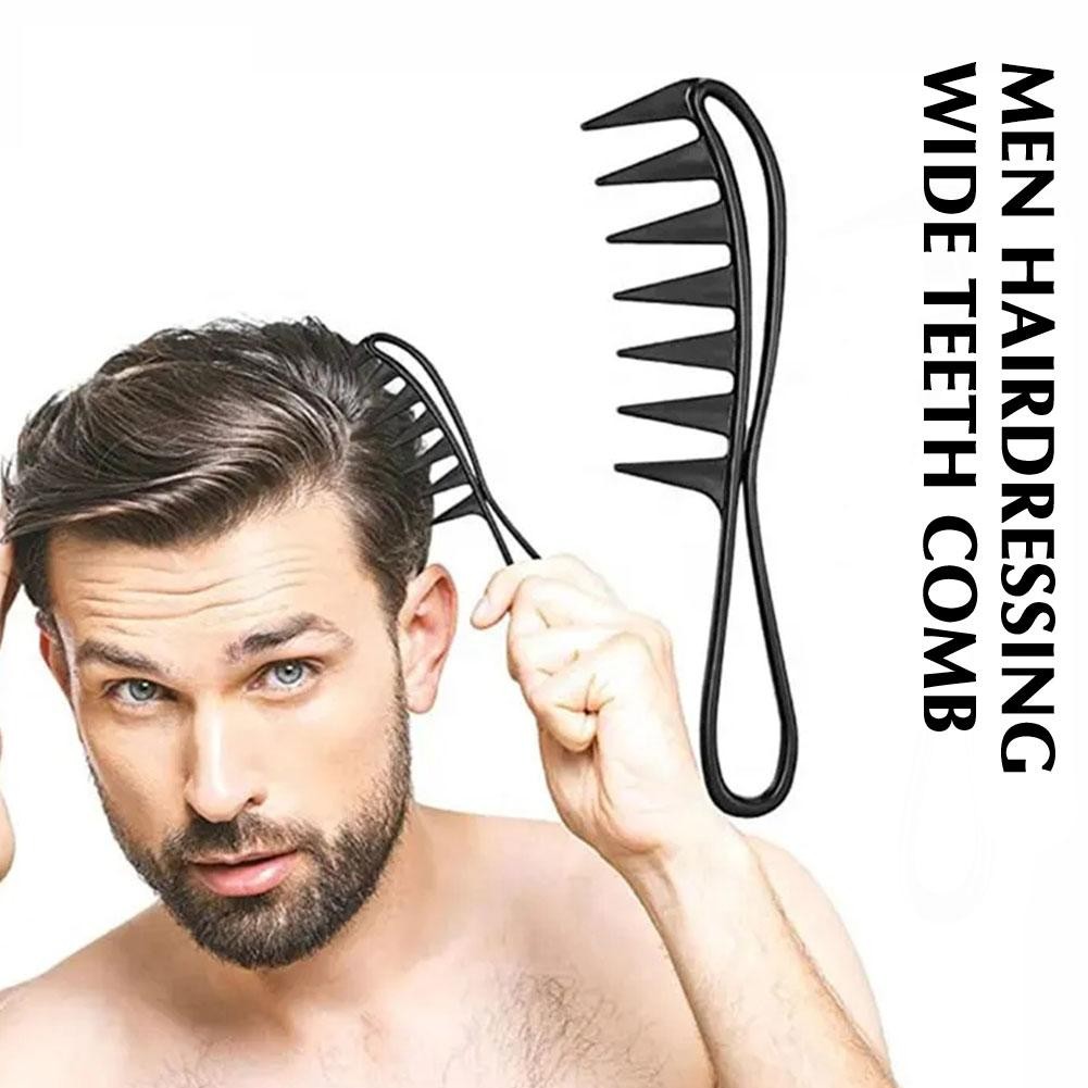 Wide Tooth Comb Texture Comb Big Teeth Detangle Double Bone Comb Fish ...