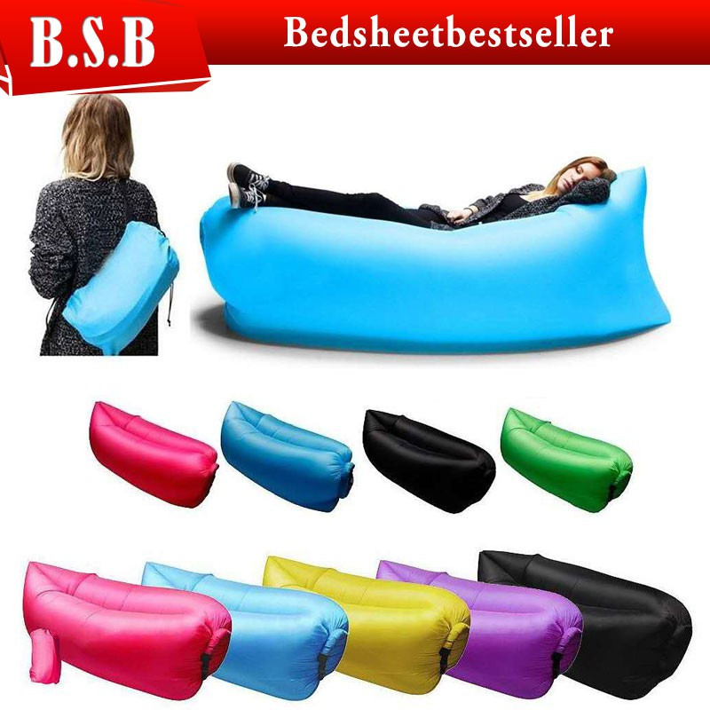 B.S.B Inflatable Wind Picnic Camping Lamzac Air Lazy Sofa Lounge Bed ...