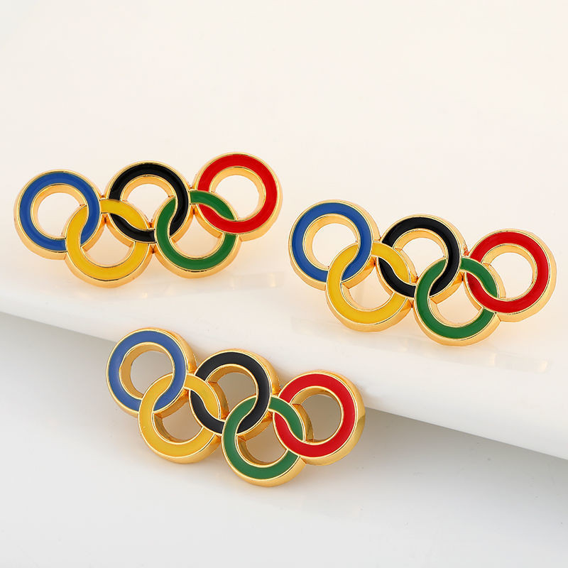 [Factory Direct Sales] Olympic Games Five-Ring Badge Athlete ...