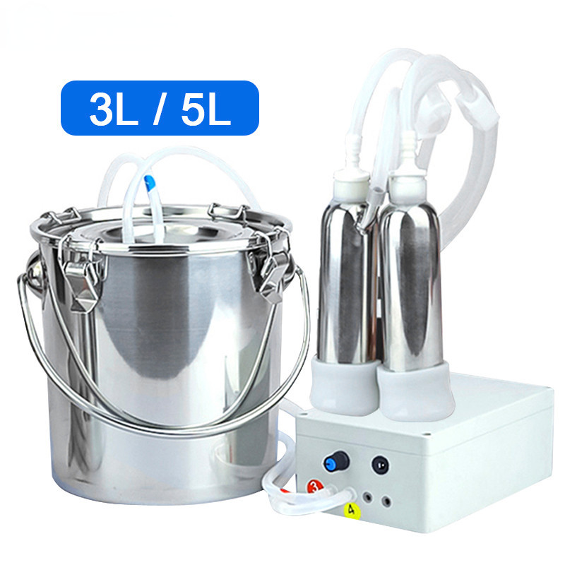 3L/5L Milking Machine Automatic Electric & Pulsating for Farm Cows ...