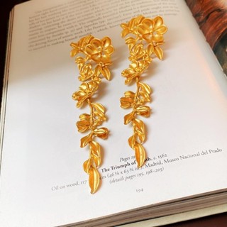 NANZHIJIA Multiple Flower Earrings, Chic Vintage Floral Pendant ...