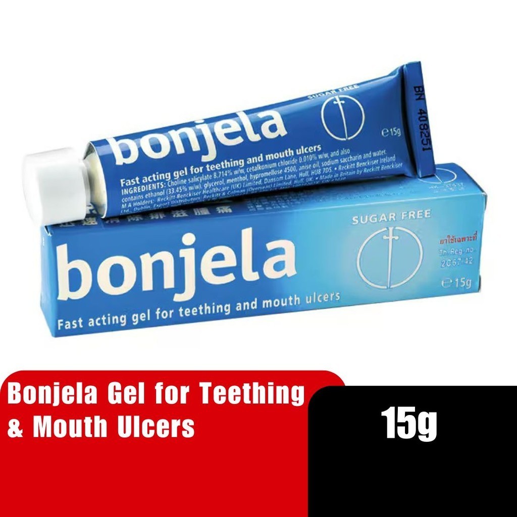 Bonjela Fast Acting Gel 15g - For Teething and Mouth Ulcers Nutriliv ...