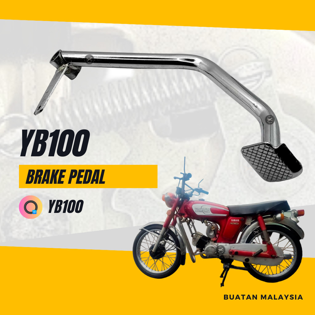 BRAKE PEDAL YB100 - YB 100 FIRST MODEL YB-100 PEMIJAK KAKI BREK BATANG ...