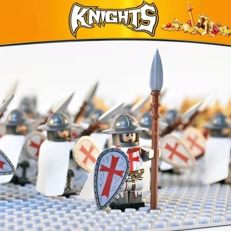 Crusader Compatible Lego Minifigure Legion Medieval Soldier Full Set ...