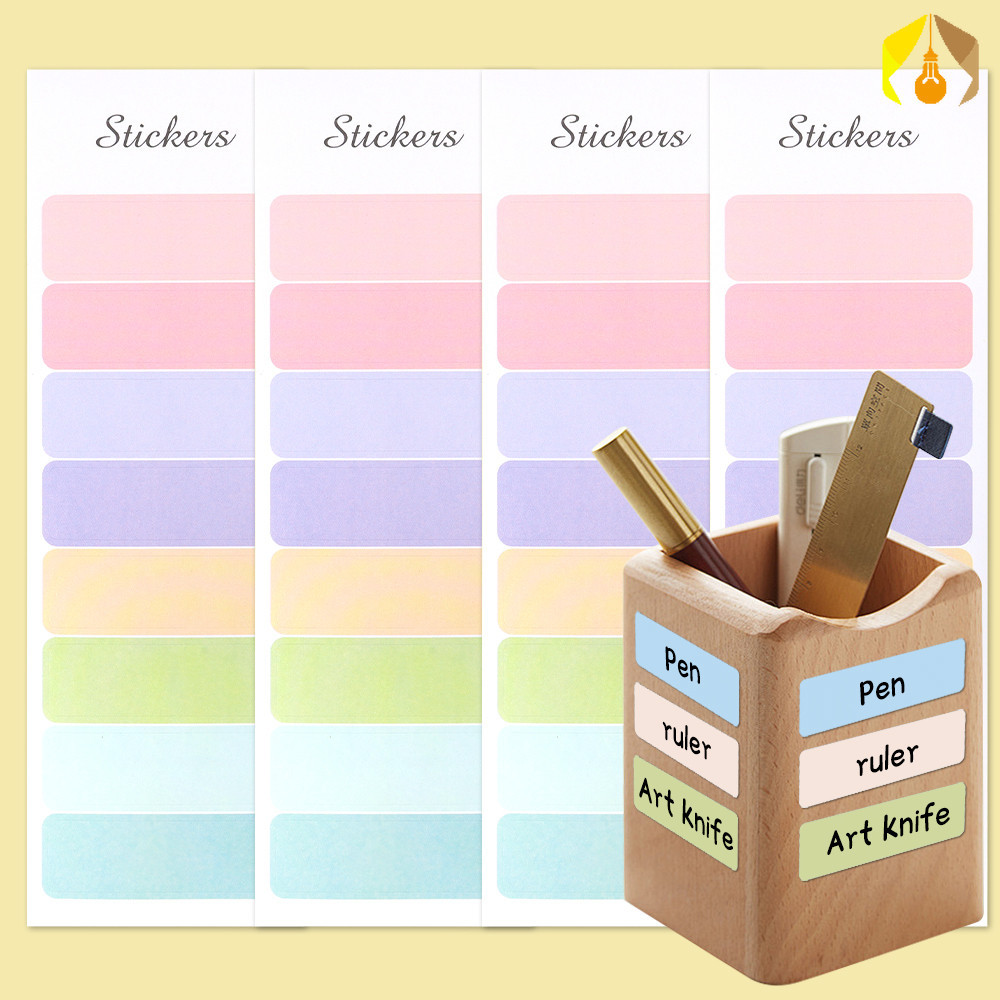 Creative Self-Adhesive Handwritten Name Stickers Student Stationery ...