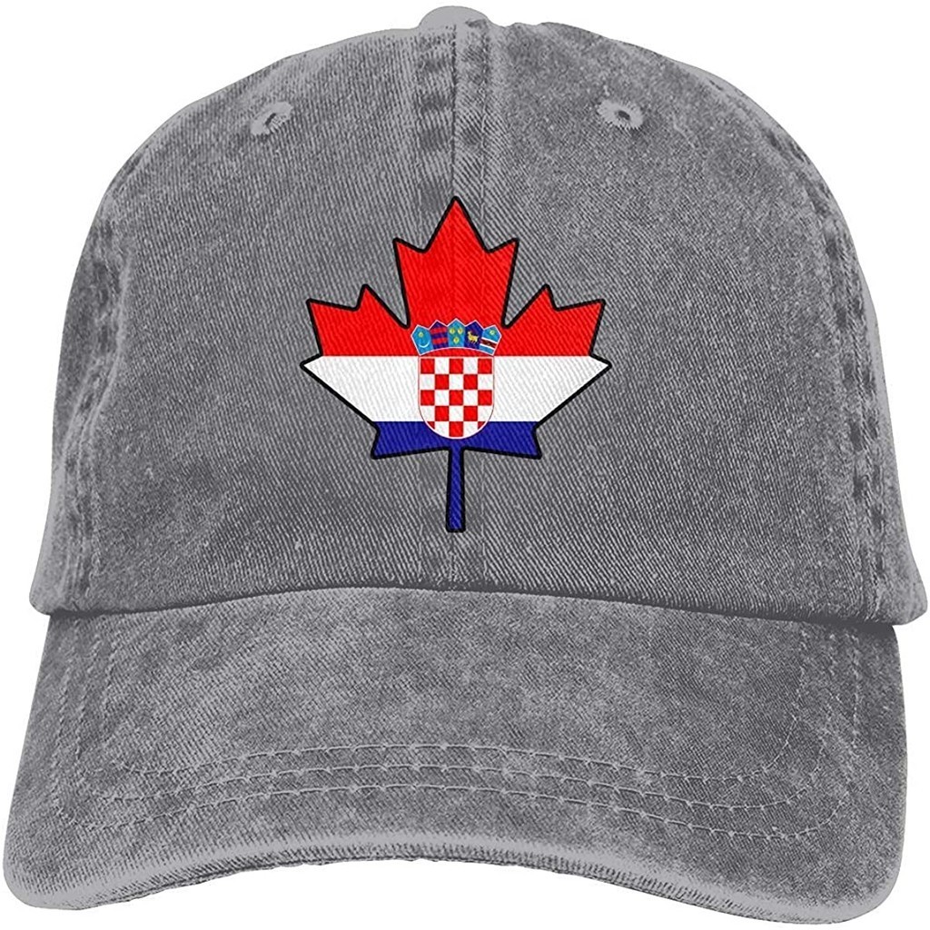 Summer new Best Selling Men's Croatia Flag Canada Maple Leaf Yarn-Dyed ...