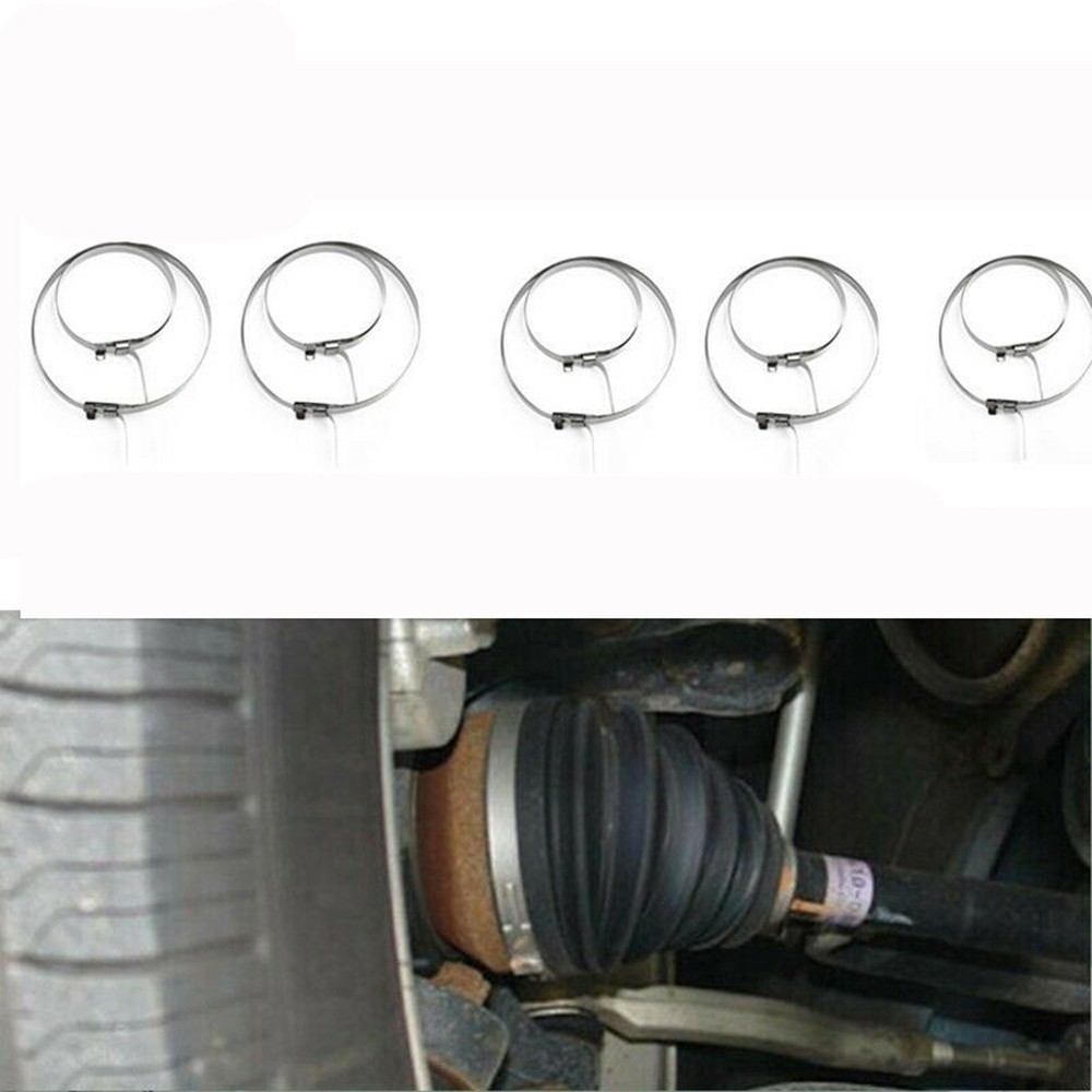 10x High Quality CV Boot Clips Kit Stainless Steel Axle CV Joint Crimp ...