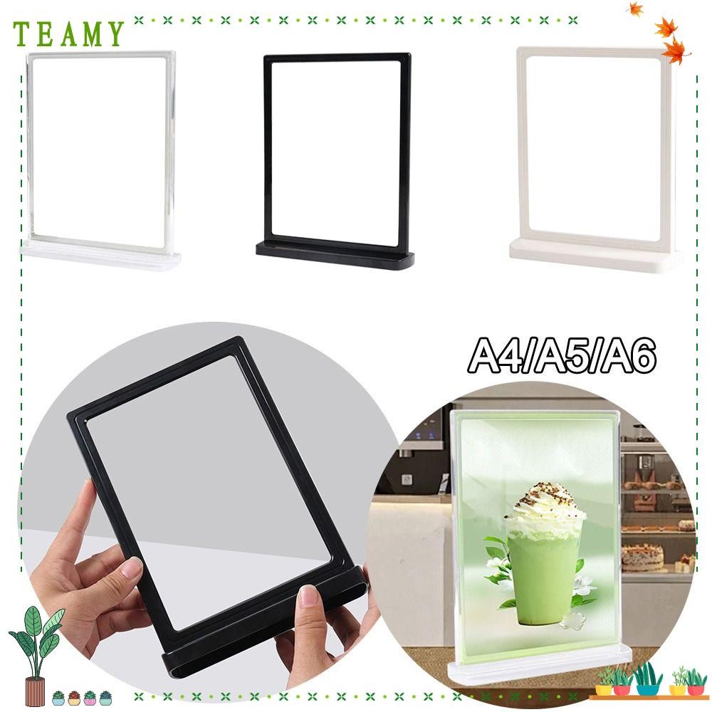 TEAMY Photo Display Frame, A4 A5 A6 Acrylic Panel Wine Catalog Menu ...