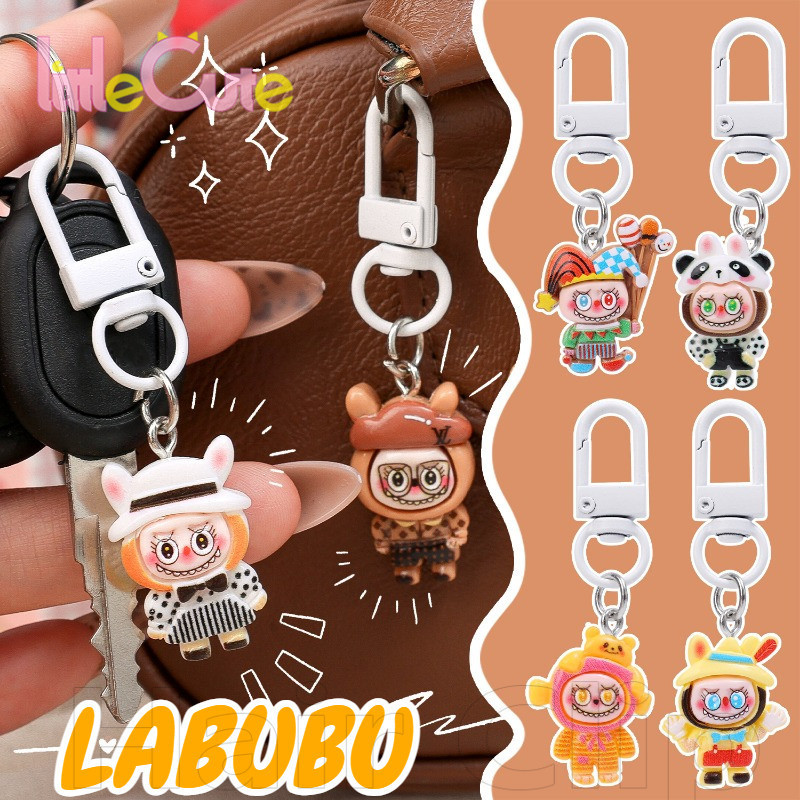 Dressing Labubu Keychain - Anime Labubu Series Doll Pendants - Backpack ...