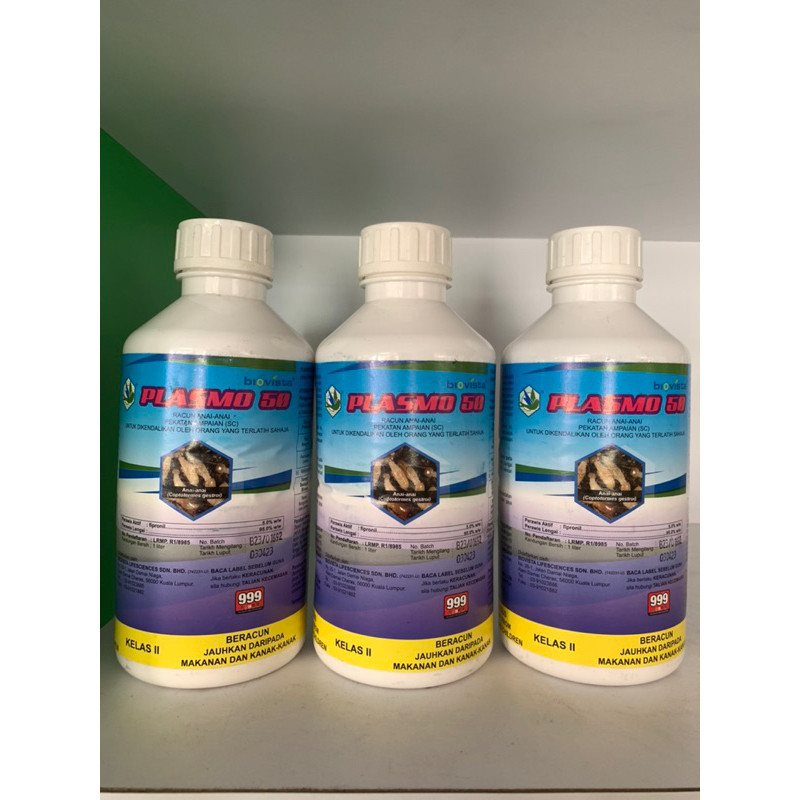 [ORIGINAL] 1L 4L PLASMO 50 /Fipronil 5% BIOVISTA RACUN ANAI-ANAI TIDAK ...