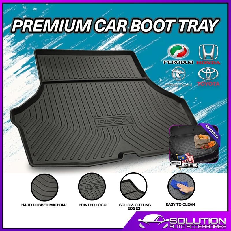 Premium Quality Car Rear Trunk Cargo Boot Tray Perodua Proton Honda ...