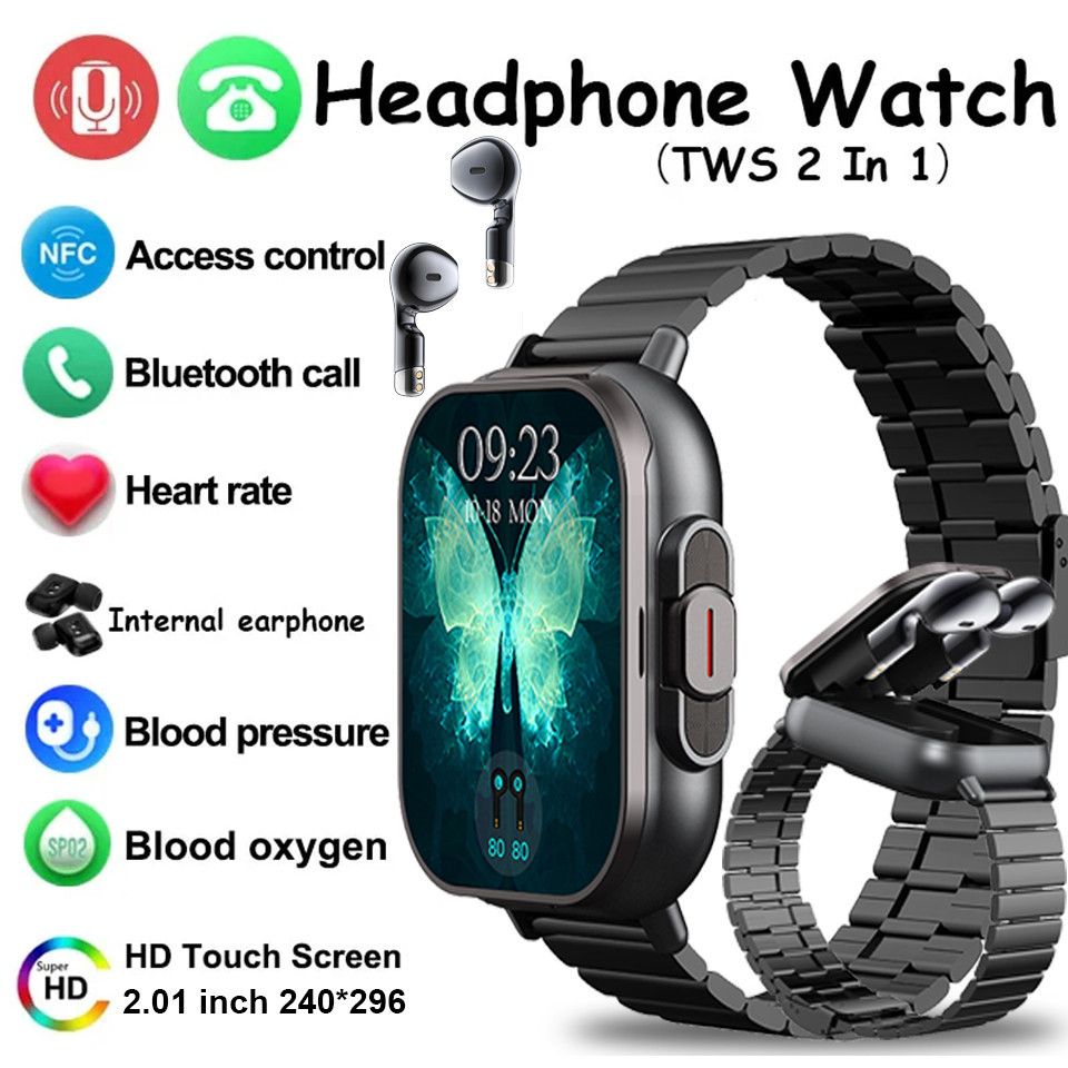 Smart Watch Sports Tracker Waterproof Bluetooth retailer Call+Bluetooth Earbuds Earphone