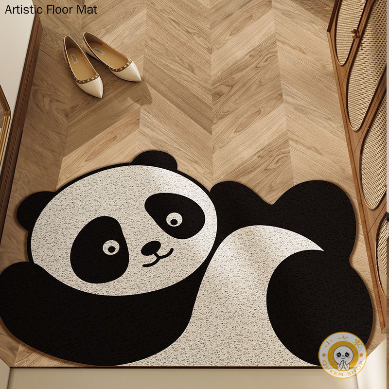 Cute Cat Rabbit Panda Shape Special-shaped Entrance Door Mat Cuttable ...