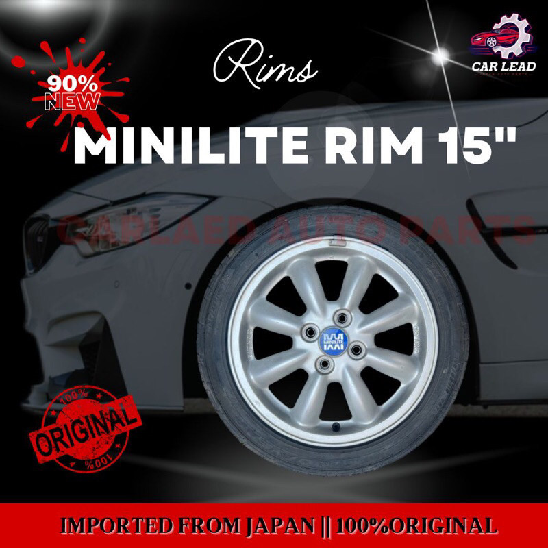 🇯🇵🇯🇵ORIGINAL MINILITE RIM 15 INCH 4.5jj FROM JAPAN | Shopee Malaysia